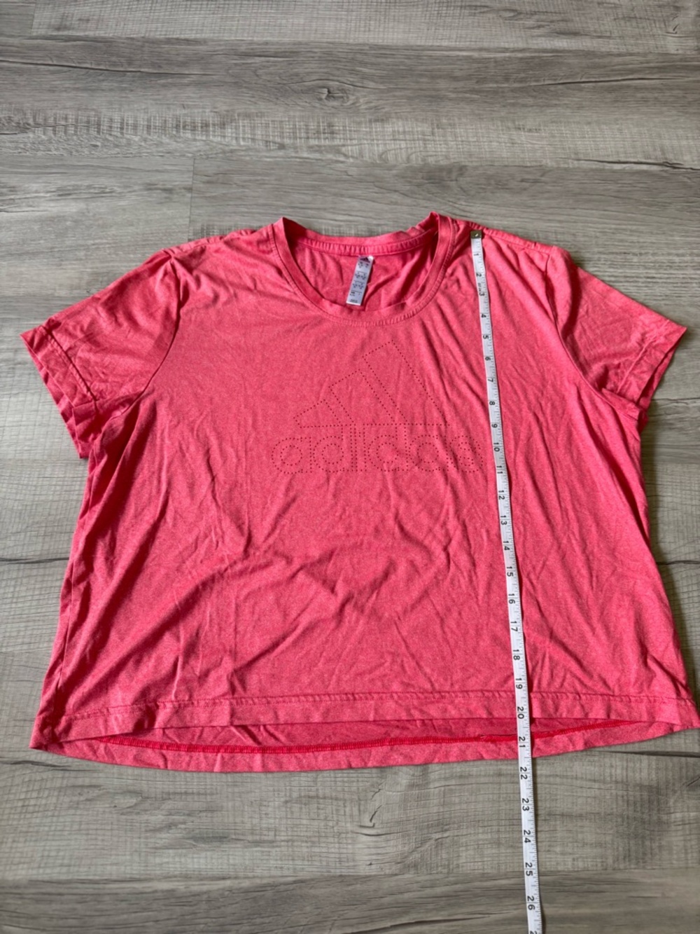 Adidas Women's Coral Pink Short Sleeve Tee
